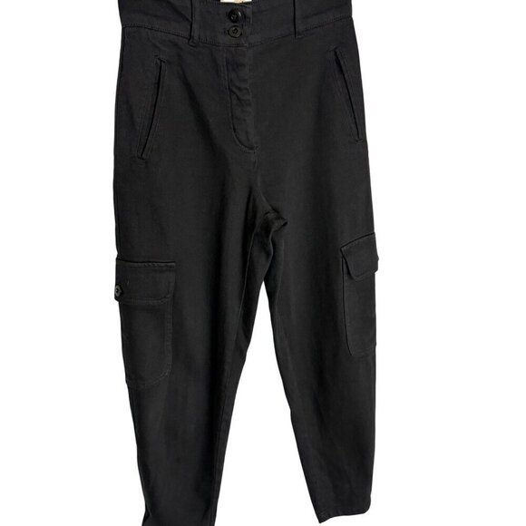 Wilfred Pants - Aritzia Wilfred Free Modern Cargo Pants Black Tapered High Rise-sz 2